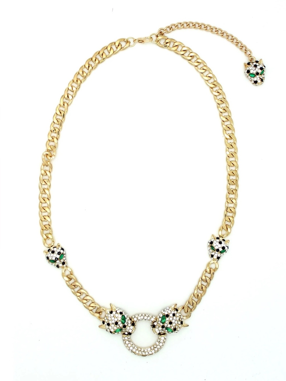 Ocelot Choker Necklace - Gold